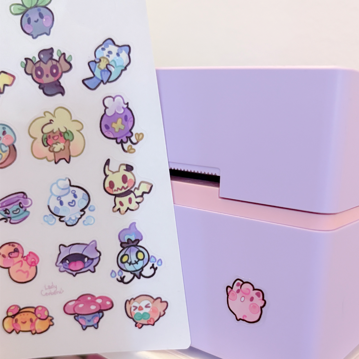 Chubby friends - Clear stickers Sheet