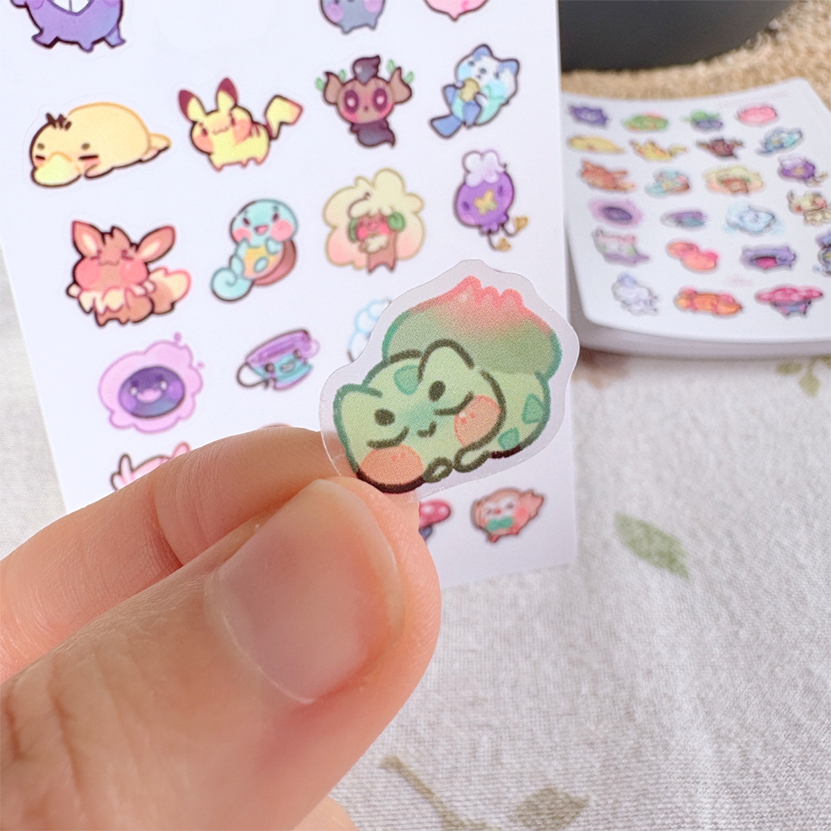 Chubby friends - Clear stickers Sheet