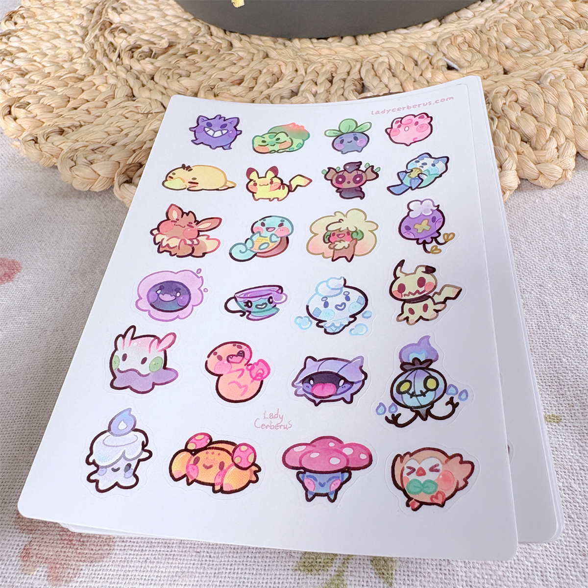 Chubby friends - Clear stickers Sheet