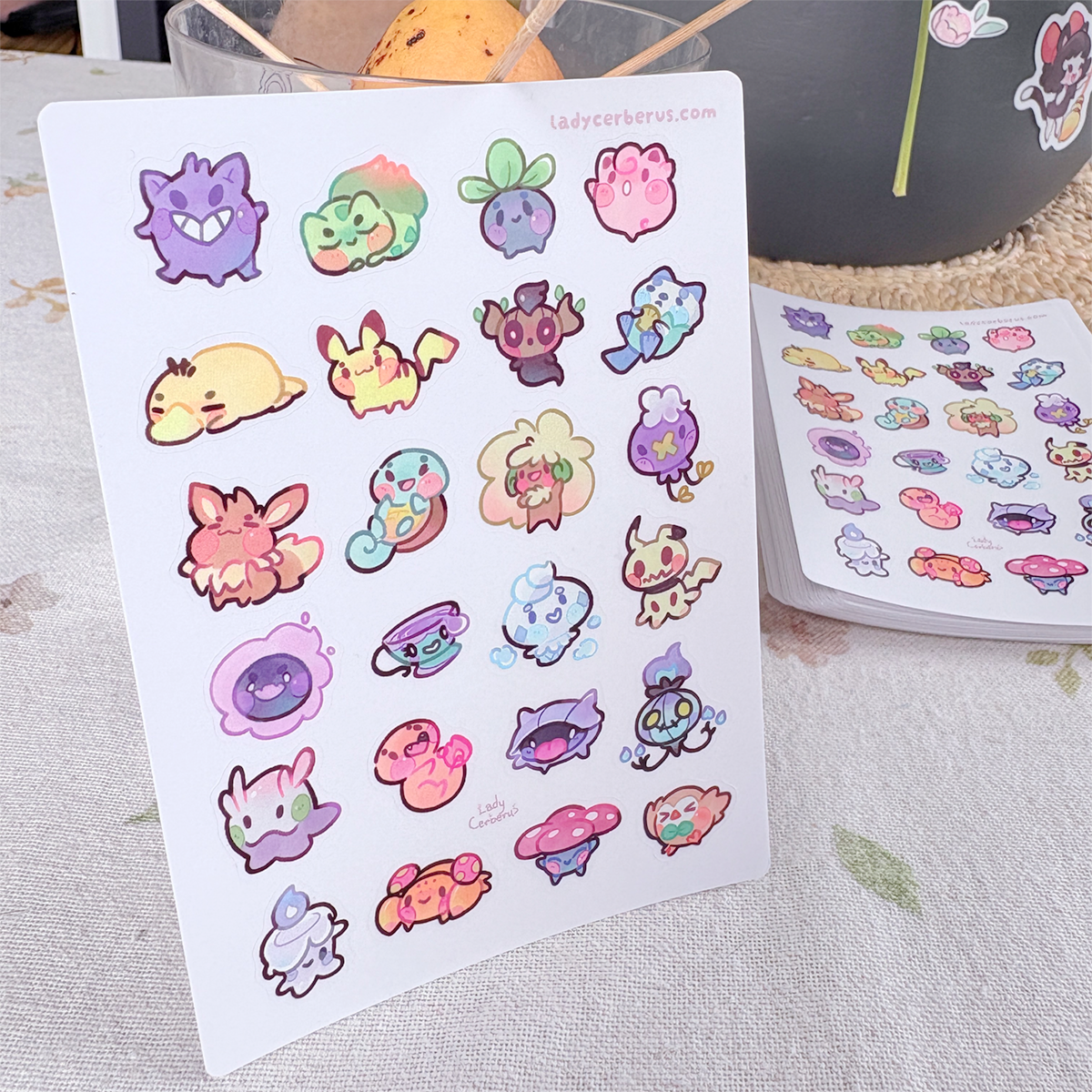 Chubby friends - Clear stickers Sheet