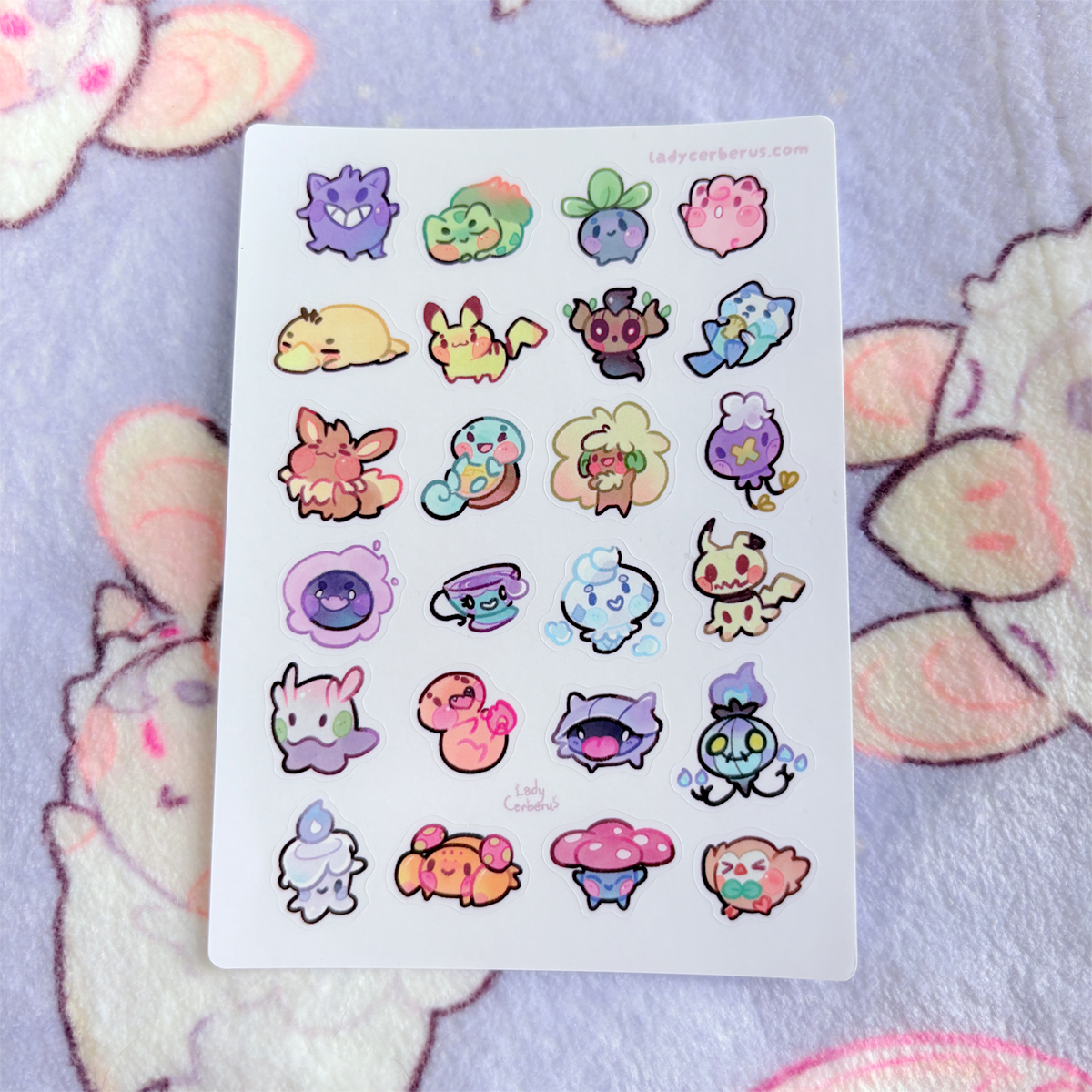 Chubby friends - Clear stickers Sheet