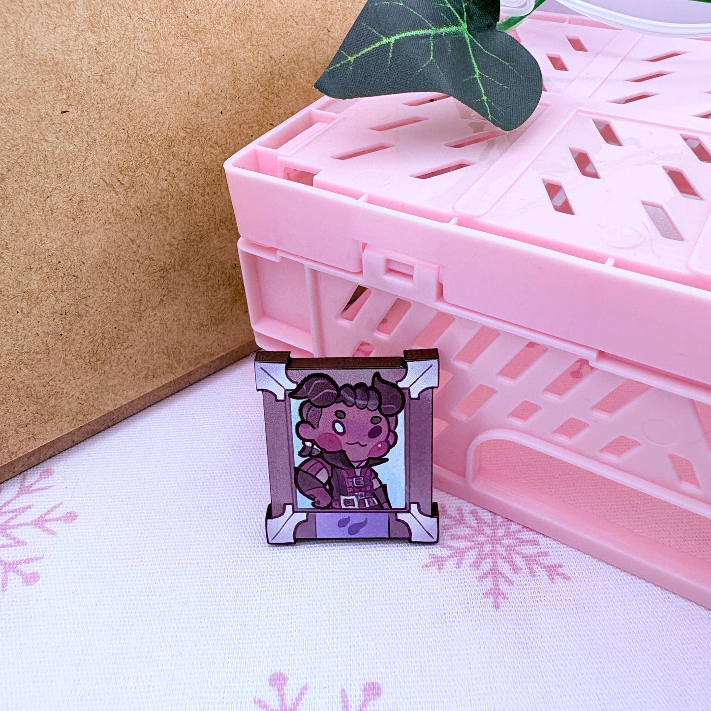 BG3 Portraits - Cherry wood pins (choose)