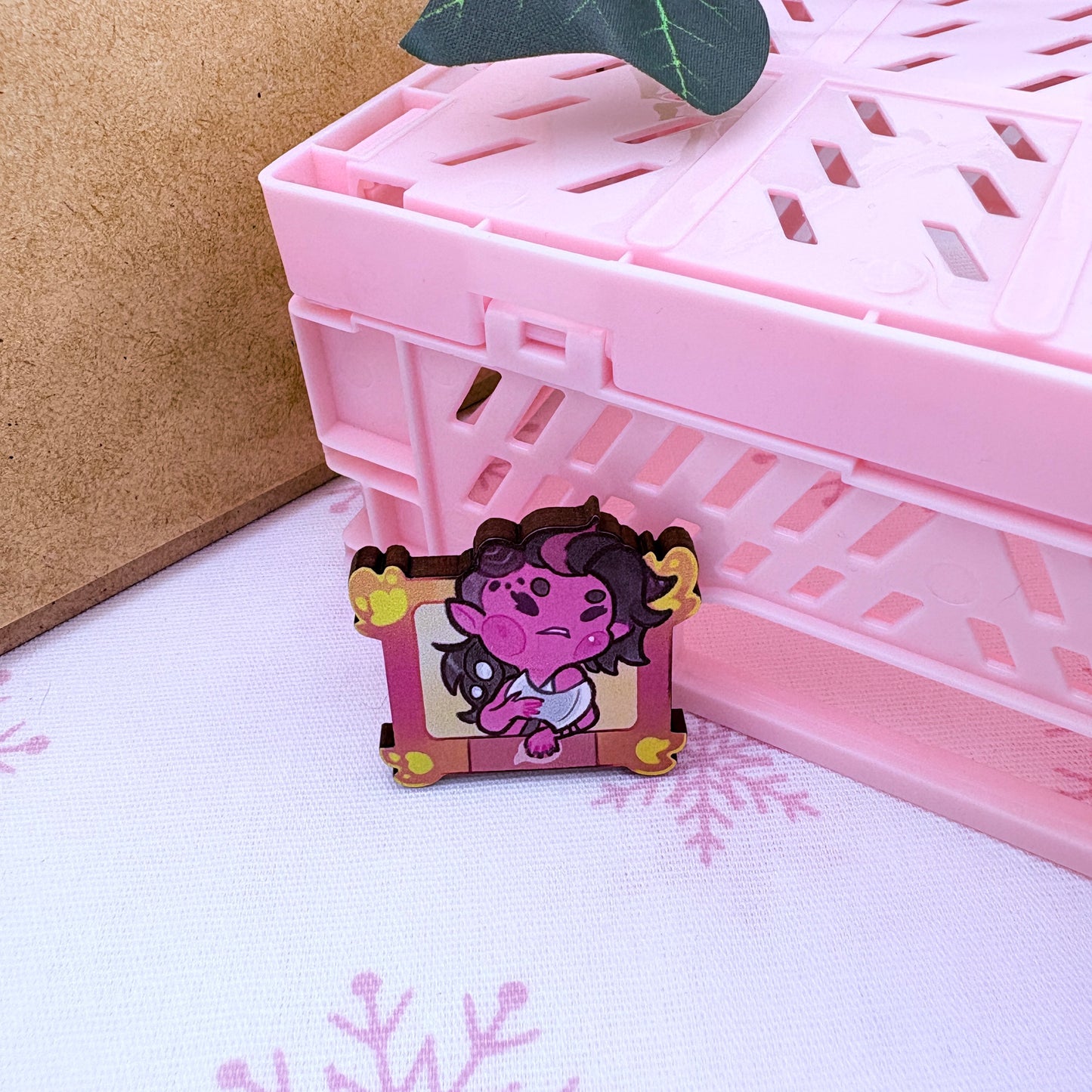 BG3 Portraits - Cherry wood pins (choose)