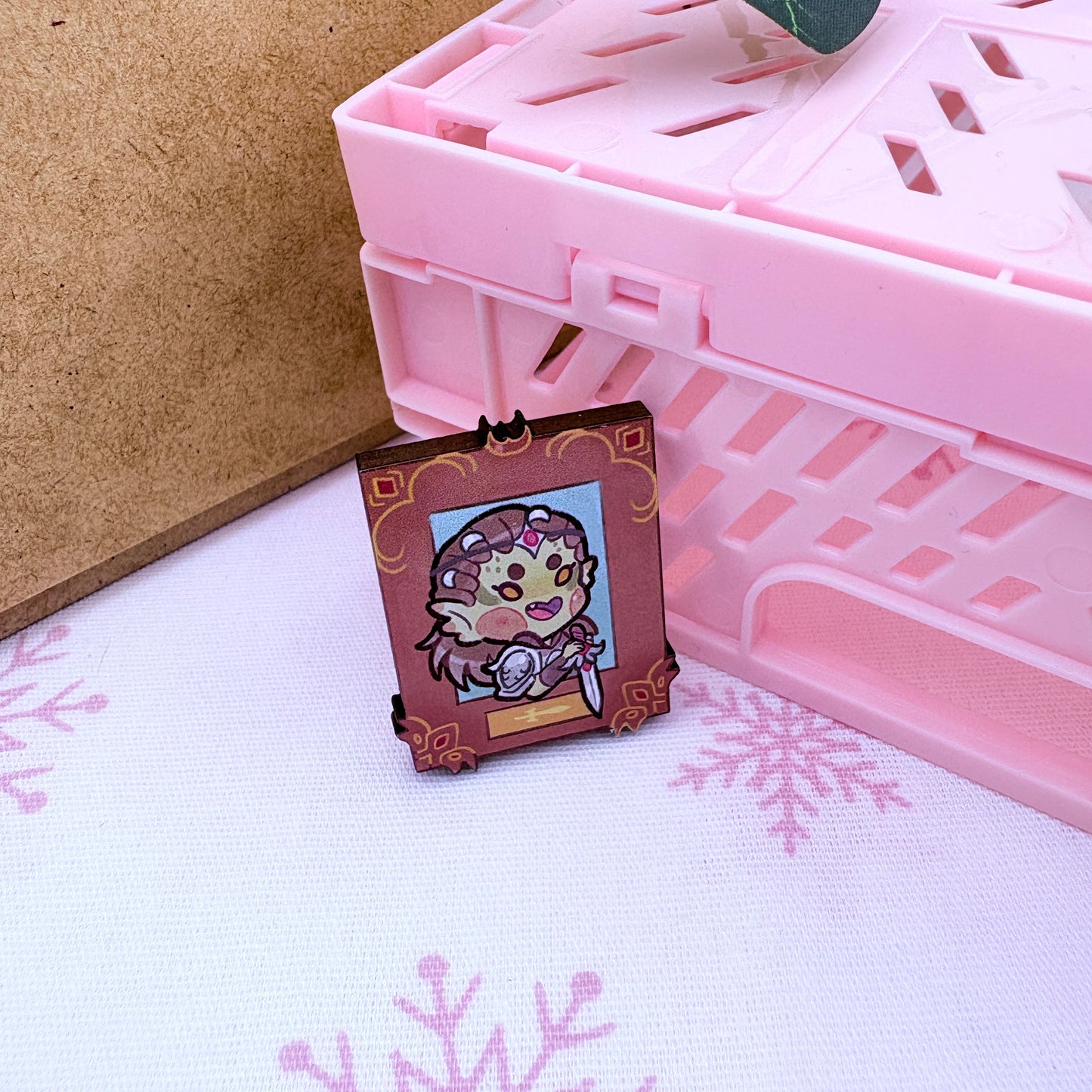 BG3 Portraits - Cherry wood pins (choose)