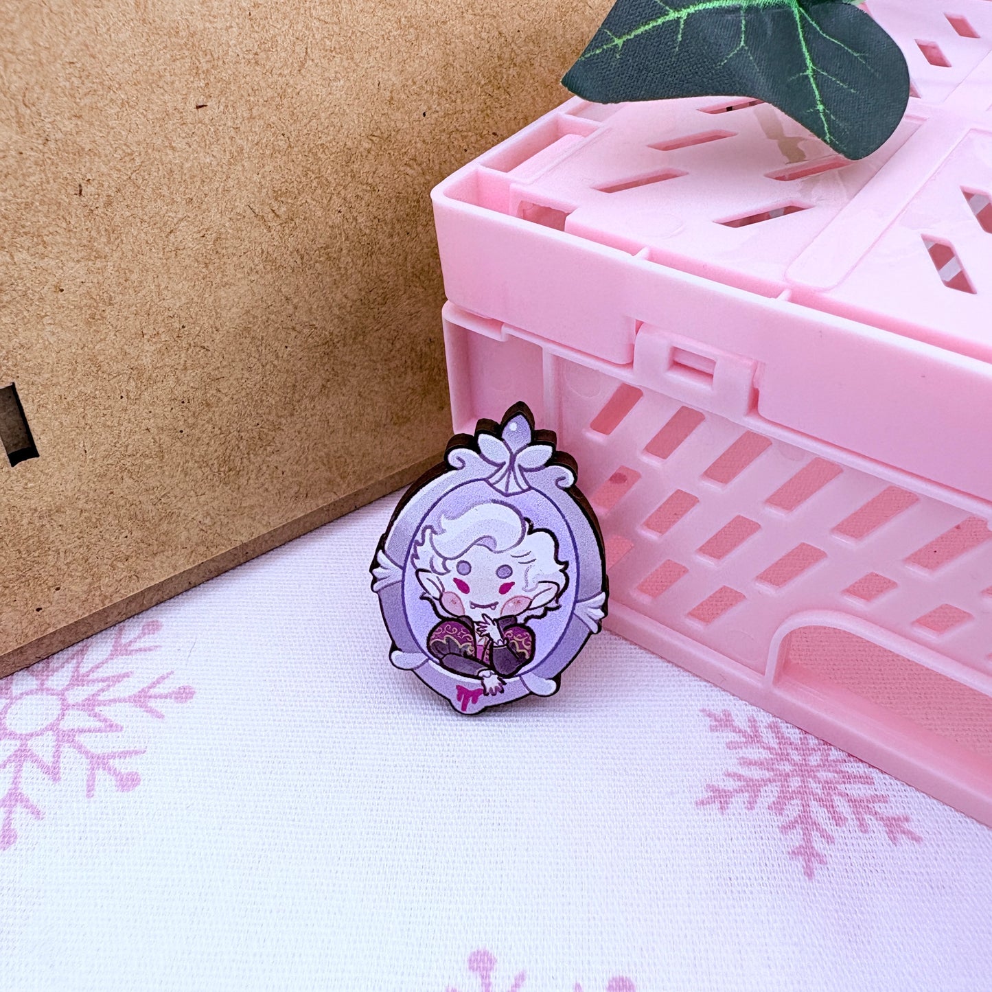 BG3 Portraits - Cherry wood pins (choose)