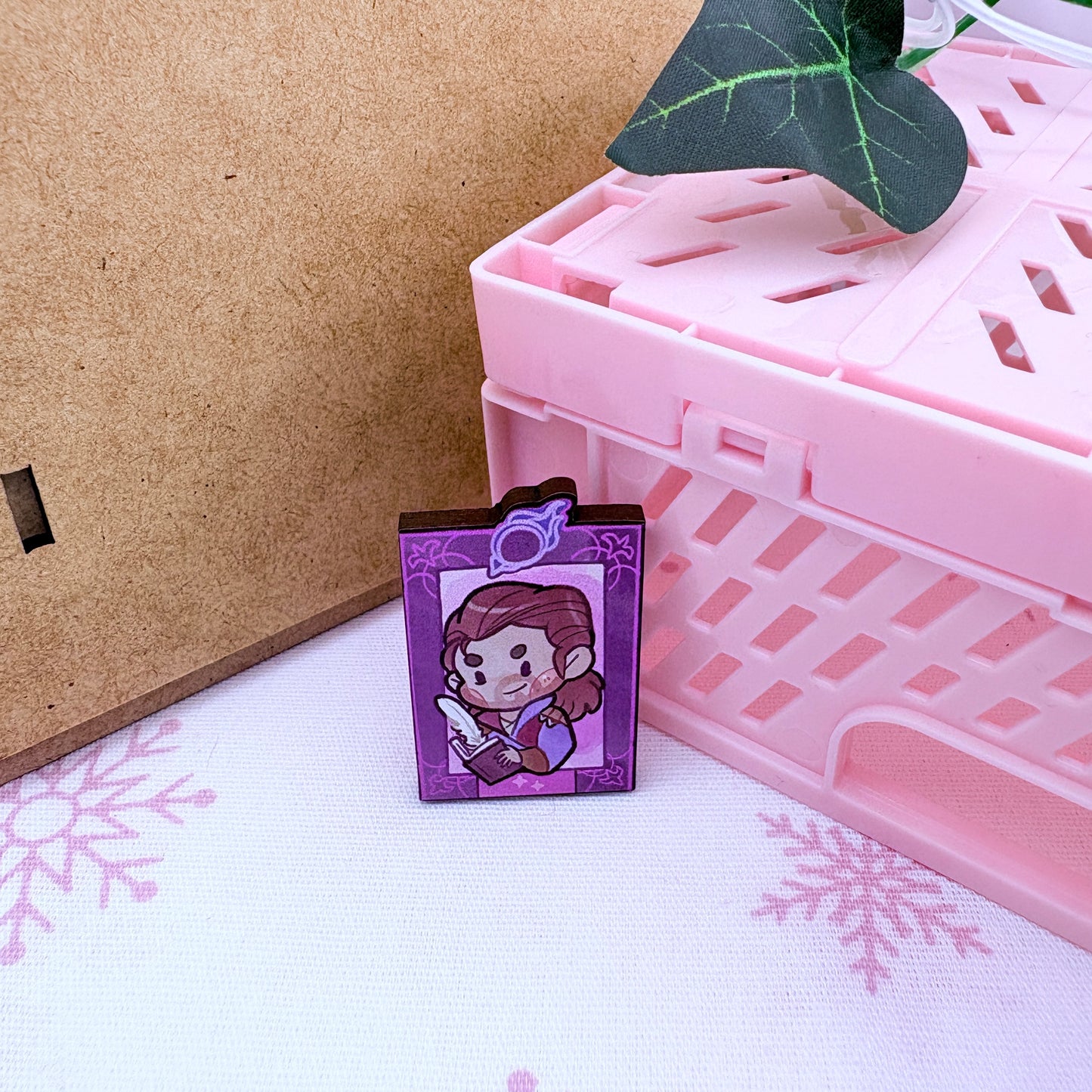 BG3 Portraits - Cherry wood pins (choose)