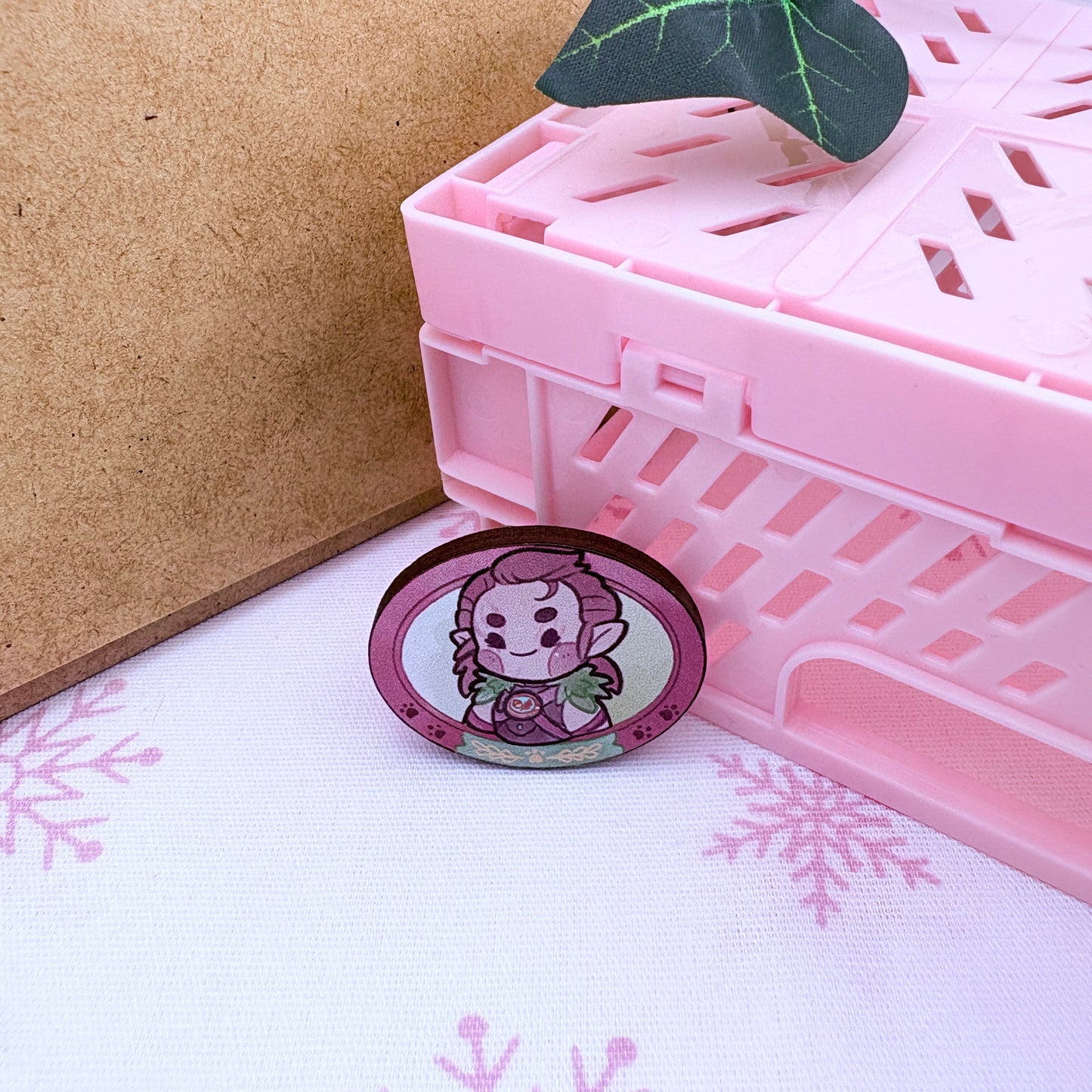 BG3 Portraits - Cherry wood pins (choose)