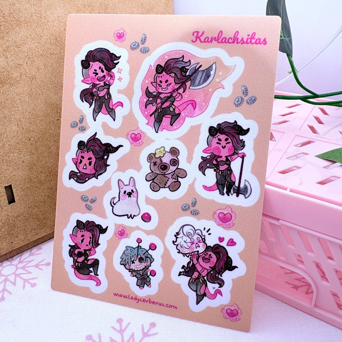 Karlachsitas - Sand Glitter Sticker Sheet