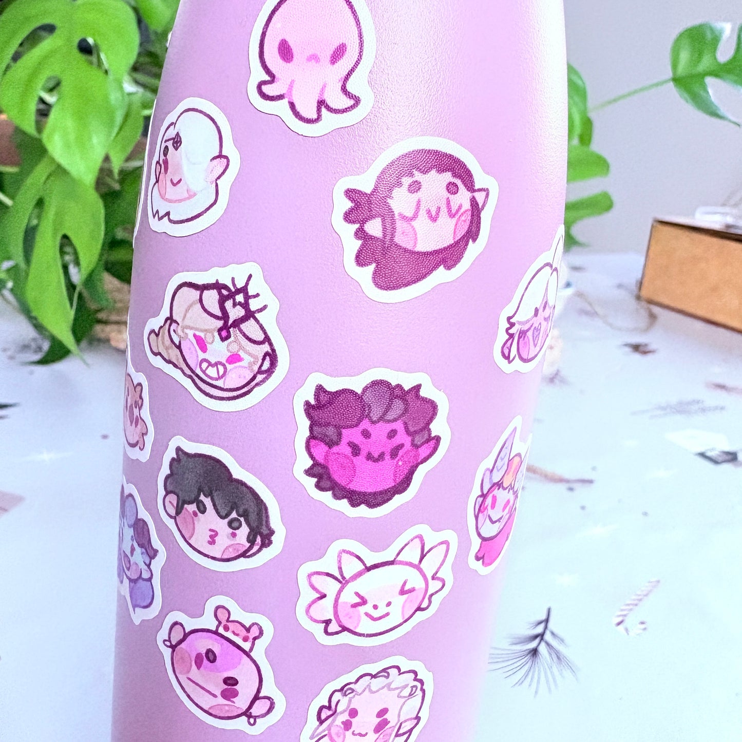 Bg3 Chibi Faces 2 - Frosted Sticker Sheet