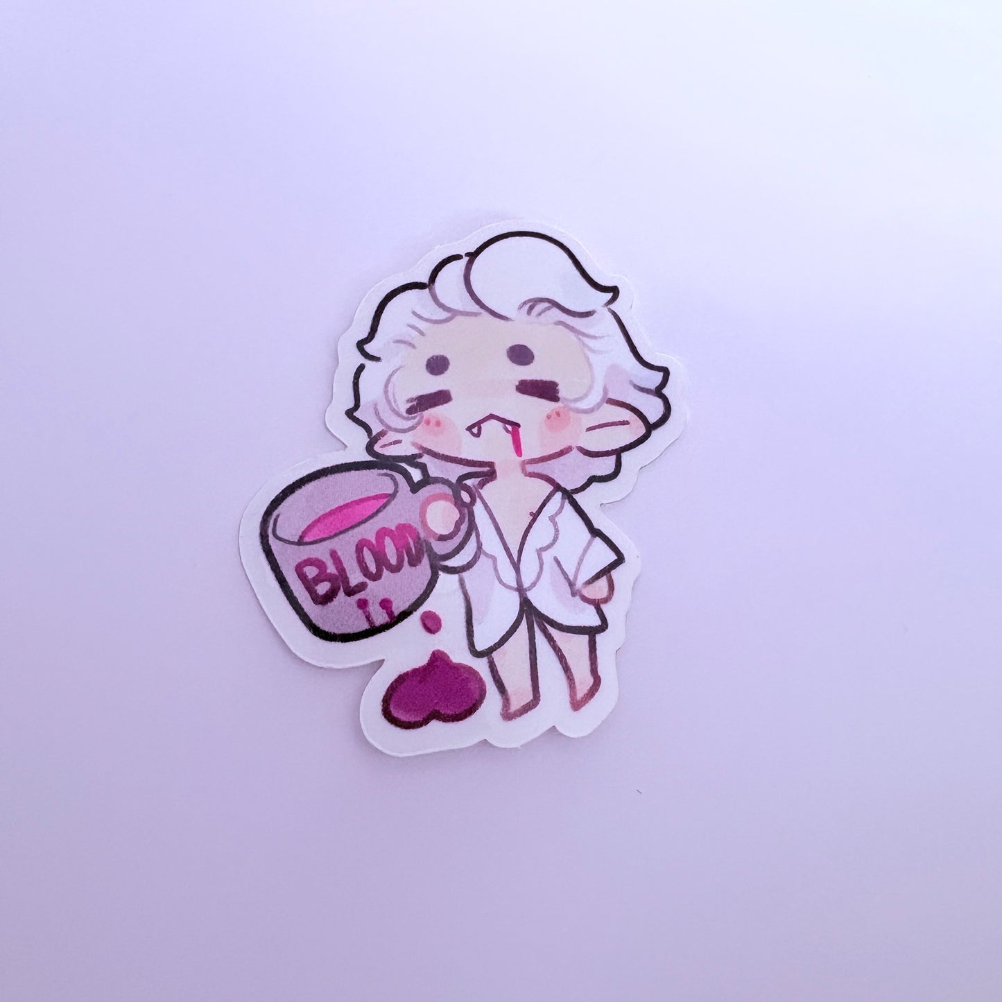 Sleepy Elf - Clear Sticker