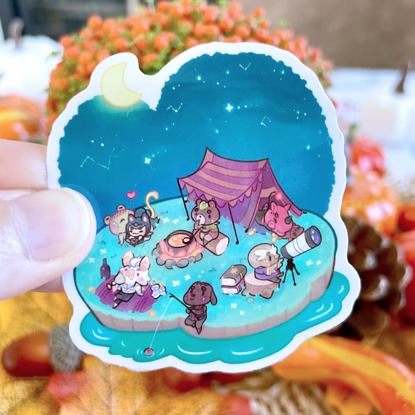 Starry Night Bg3 - Clear Sticker