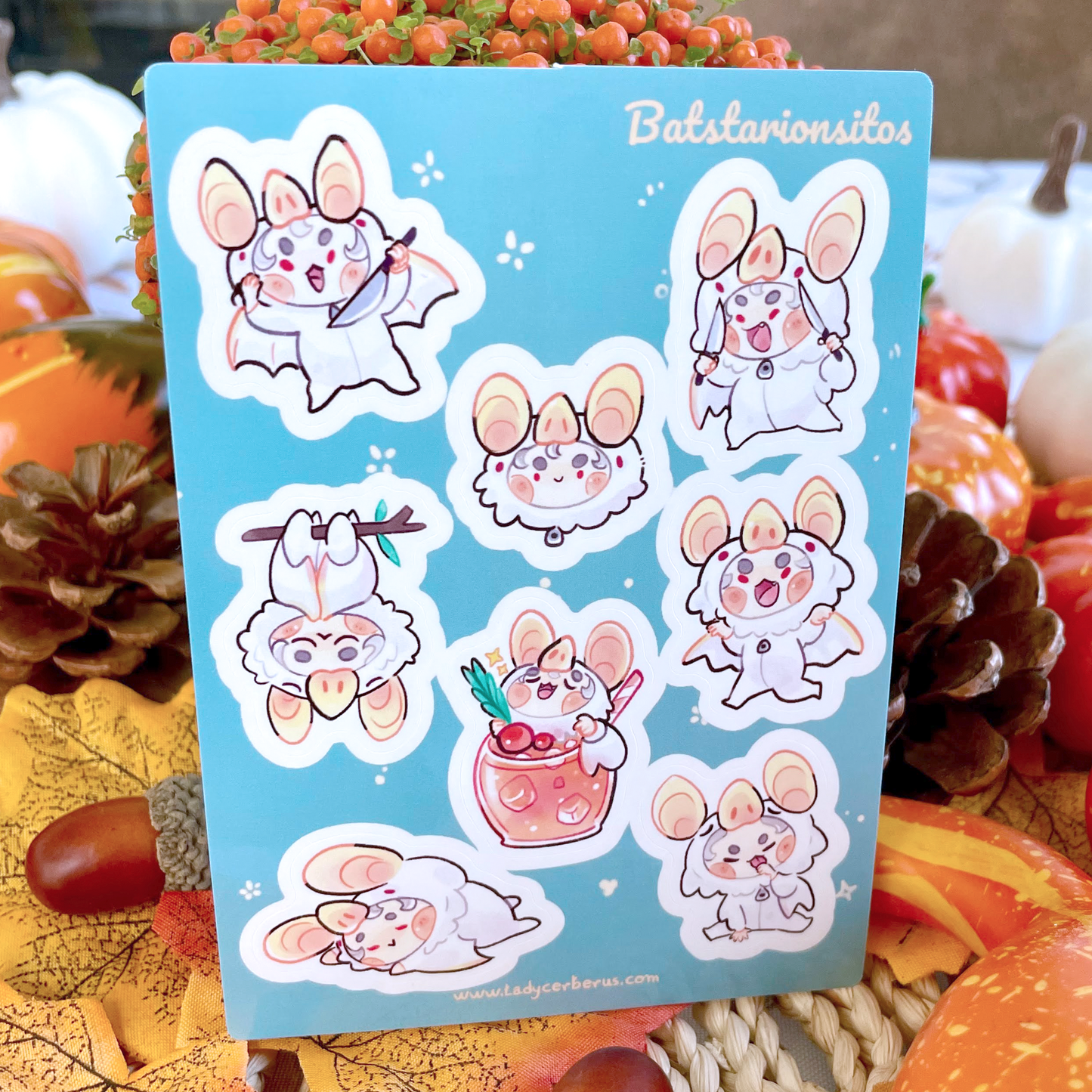 Batstarionsitos - Pearl paper stickers Sheet
