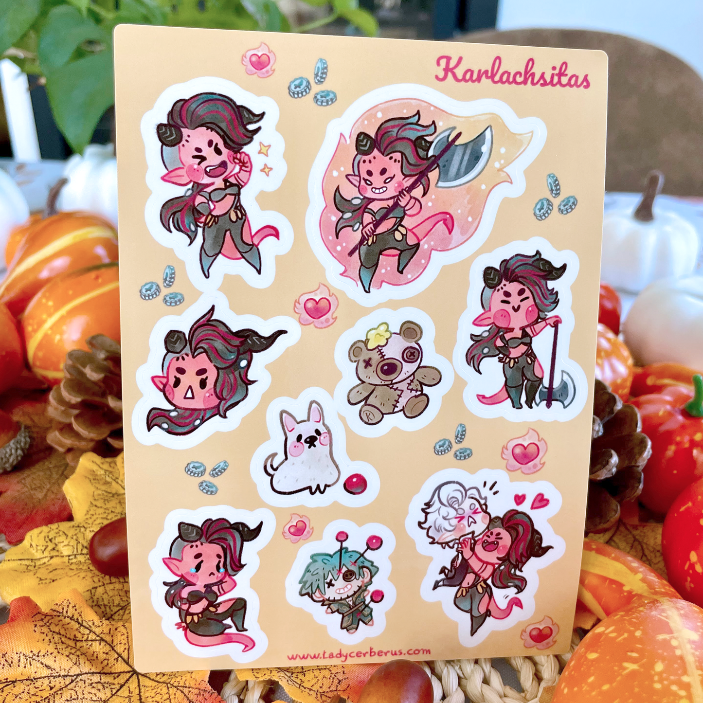 Karlachsitas - Pearl paper stickers Sheet