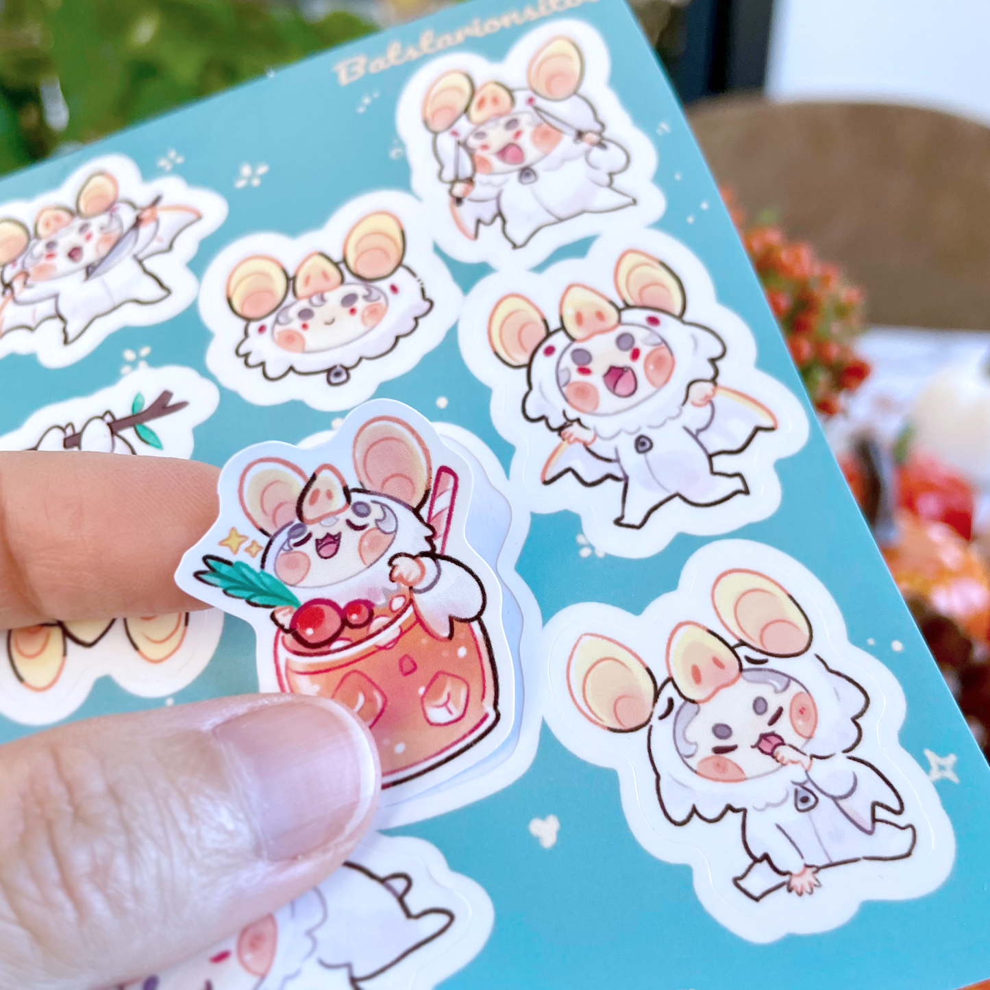 Batstarionsitos - Pearl paper stickers Sheet