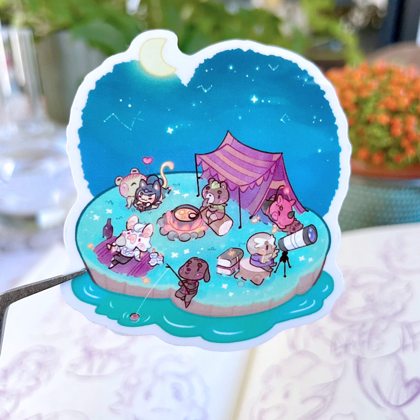 Starry Night Bg3 - Clear Sticker