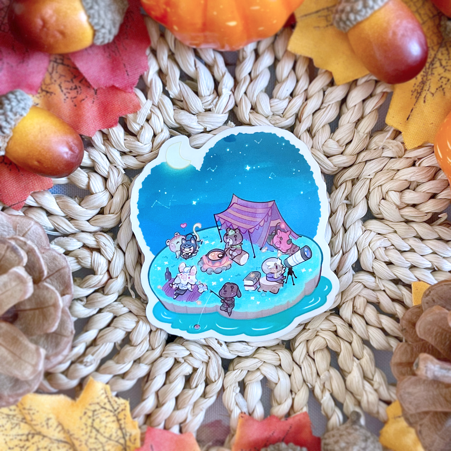 Starry Night Bg3 - Clear Sticker
