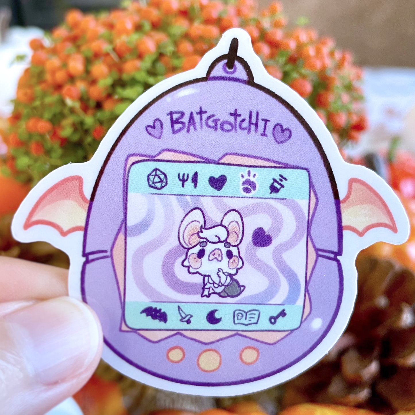 Batgotchi - Clear Sticker