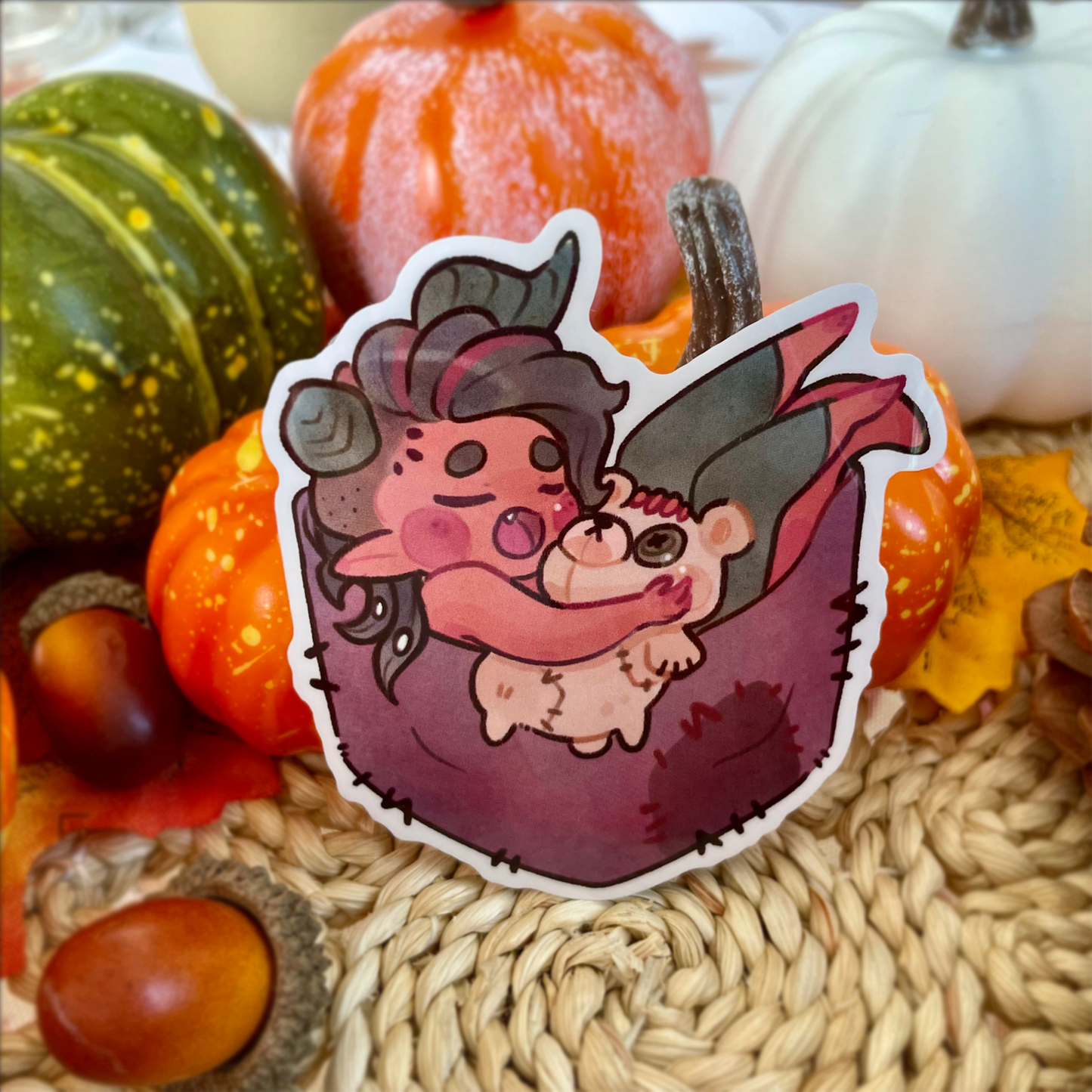 Pocket Karlach - Clear Sticker