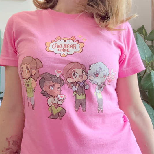 Owlbear Cafe Women’s basic softstyle t-shirt