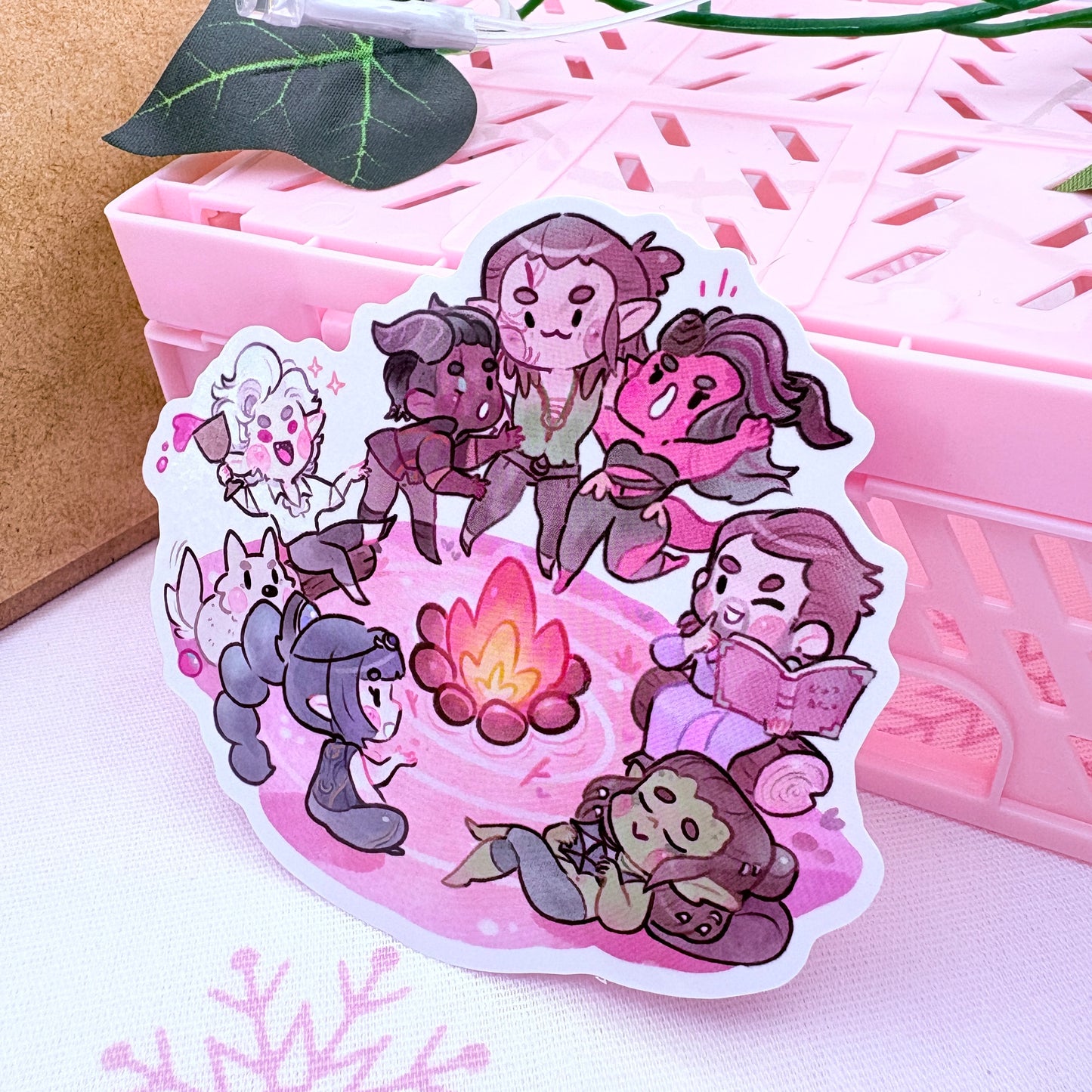 Bg3 CampFire - Vinyl Sticker