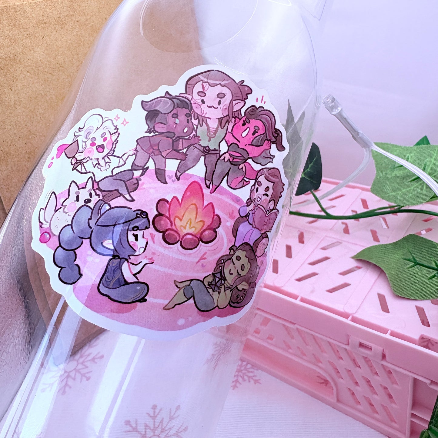 Bg3 CampFire - Vinyl Sticker